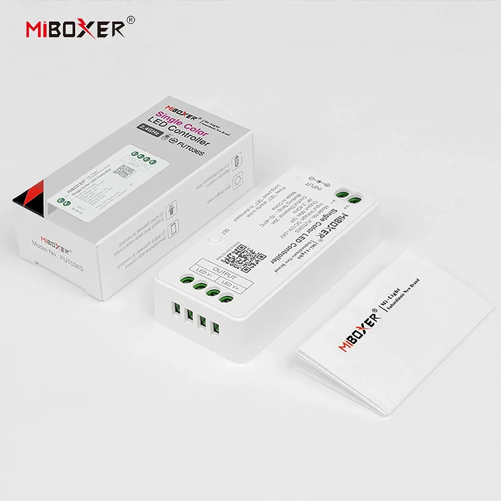 وحدة تحكم Miboxer 2.4 جيجا هرتز LED باهتة لأضواء شريط RGB RGBW RGB + CCT أحادية اللون FUT035S FUT036S FUT037S FUT038S FUT039S