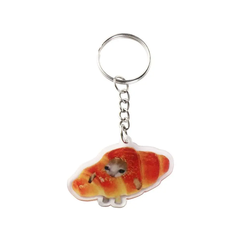Banana Cat Happy Banana Cat Keychain Backpack Charm Pendant Banana Cat Mobile Phone Chain Cartoon Keyrings Banana Cat Pendant