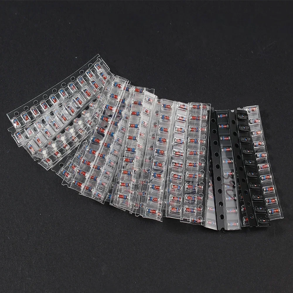 300PCS SMD LL34 Zener Diode Kit 0.5W 2V~39V/3V-24V Diode Combination Set 30 Values 15 Values DIY Electronic 3.3V 3.6V 3.9V 4.3V