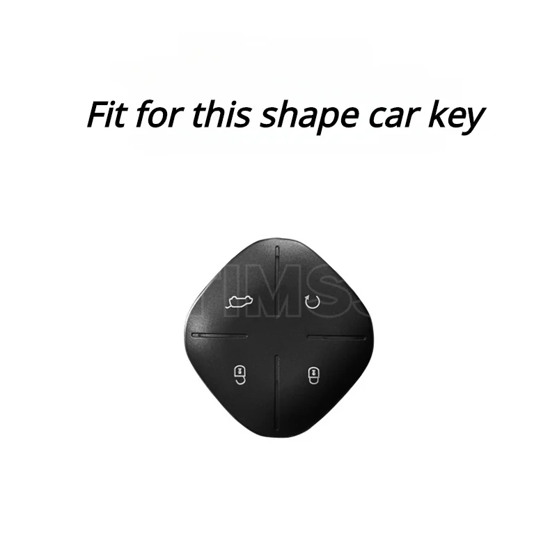 Alloy+Silica Gel Full Cover Car Key Case For 2022 2023 Jetour DASHING X-1 Plus DTC Car Remote Key Protection Shell