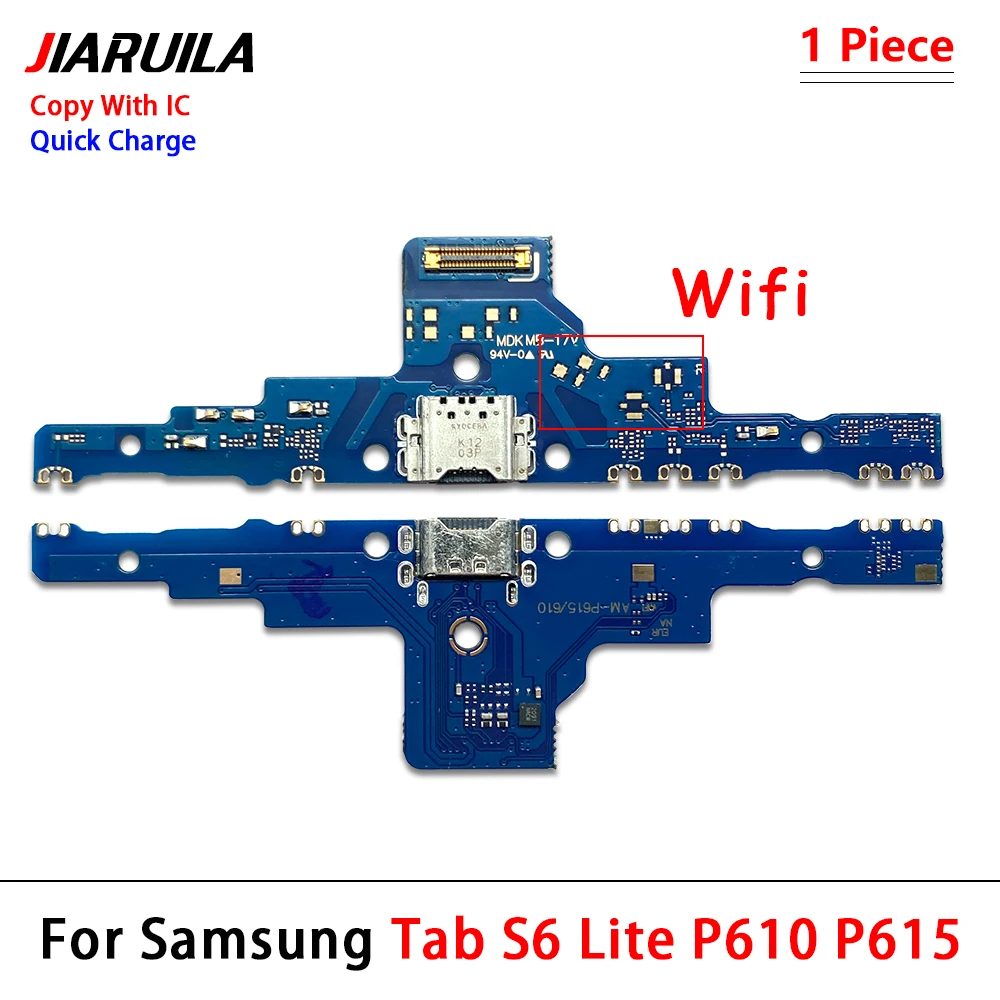 NEW USB Charging Port Charger Dock Plug Connector Board Microphone Cables For Samsung Tab S6 Lite P610 P615 WiFi 4G Version