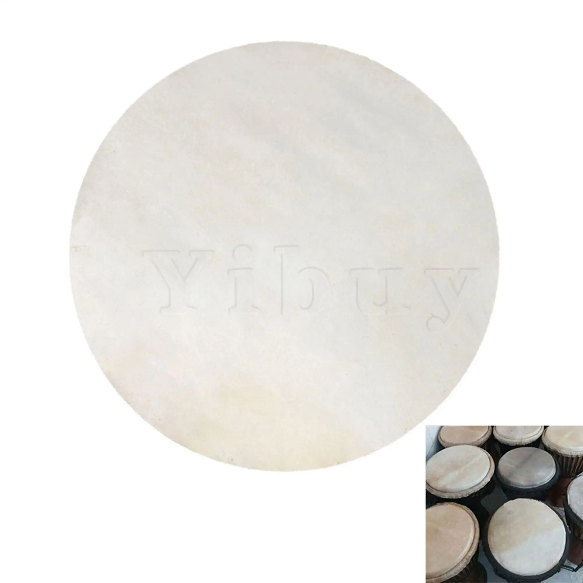 Yibuy 2Pcs African Tambourine Drum Head Cover 12\