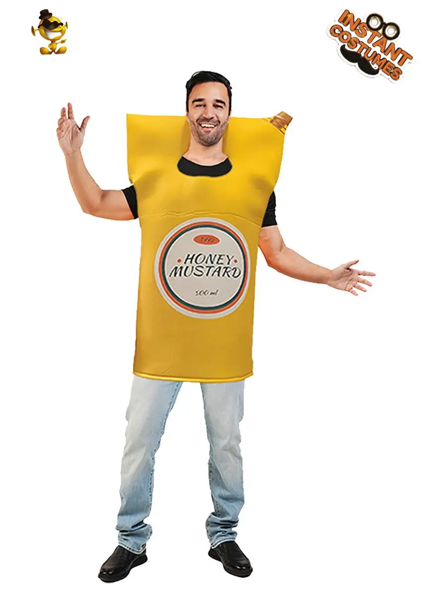 

Хэллоуин Забавный горчичный ат ат Соус Костюм Ролевая одежда для выступлений Фестиваль Косплей Костюм Женская мода