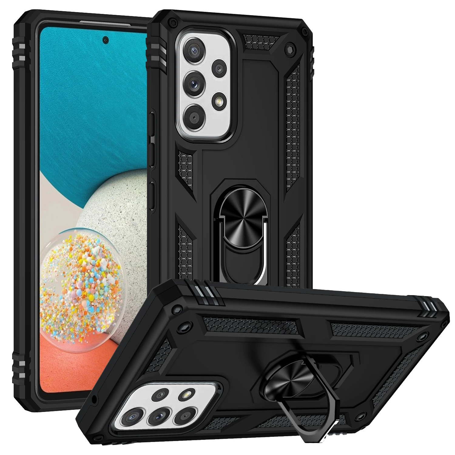 Heavy-duty Armored 2-in-1 Fall-proof Case for SamsungA73 A72 A71 A70 A53 A52 A51 A50 A12 A33 A32 A23 A10 A20 A30 A21s Phone Case