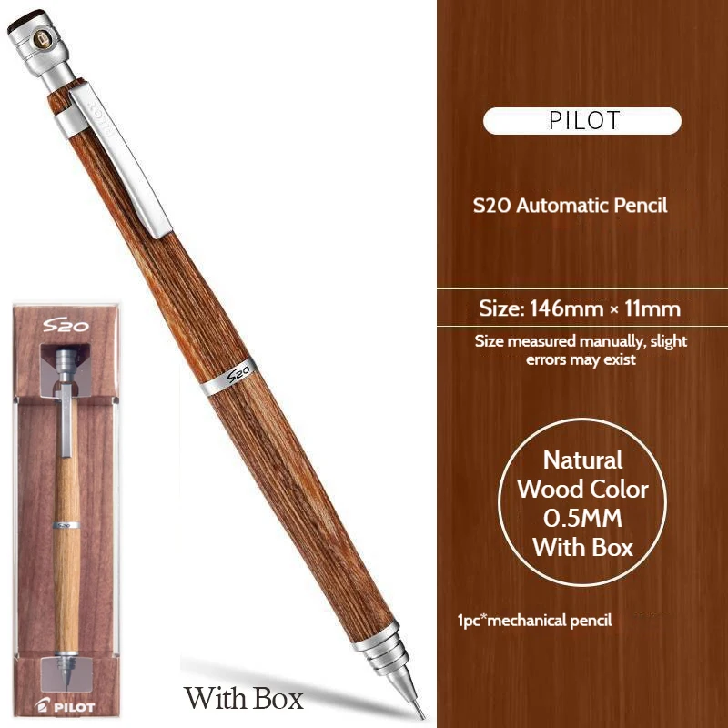 Japan PILOT S20 Mechanical Pencil 0.5mm Low Gravity Metal Tip