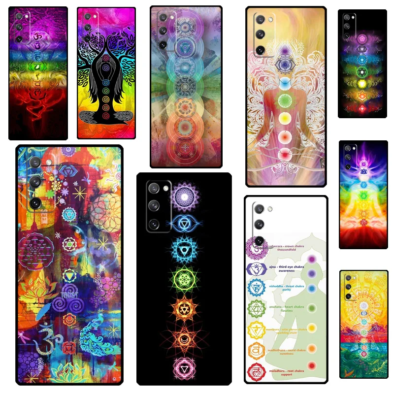 

Mandala Chakra Yoga Case For Samsung Galaxy S23 Ultra S21 S20 FE S8 S9 S10 Note 10 Plus Note 20 S22 Ultra Cover