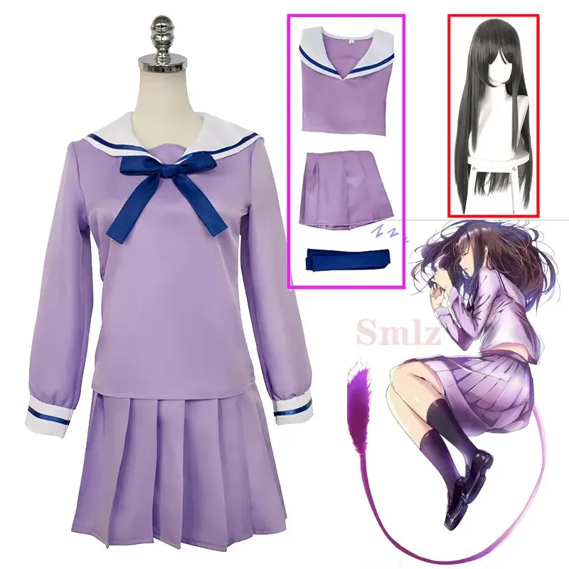 l2025l Kostum Cosplay Anime Noragami Yukine Iki Hiyori Baru Wig Seragam Sekolah Gadis Sailor Cosplay Set Gaun JK