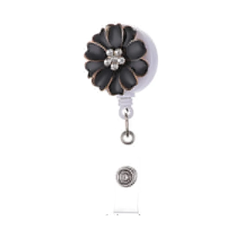 Flower Name Tag Holder Card Holder Clip ID Card Business Card Badge Holder Clip ID Badge Holder Name Card Holder Nurse Doctor