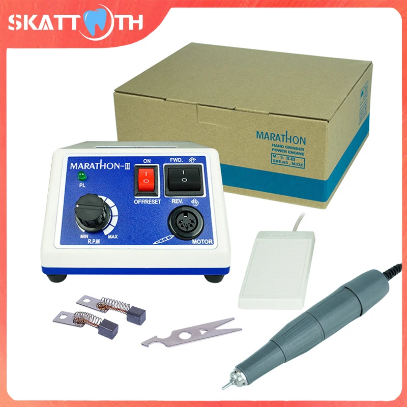 Микромотор для полировки зубов Marathon N3, 35000 об/мин, с ручкой H37L1, для клиник и зуботехнических лабораторий, шлифовальный инструмент, маникюрный фрезер