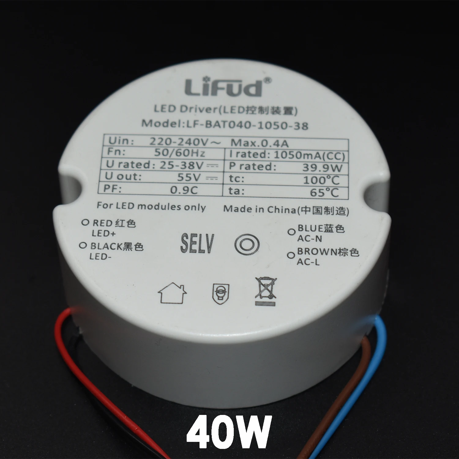 Dimmable Round LED Transformer Triac Dimming Power Transformer 300mA 600mA 750mA 1050mA Driver for Inisde of Lighting Fixture