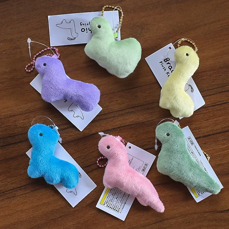 Animais de pelúcia Chaveiro, Pingente Dinossauro Bonito, Boneca para Menina, Coração, Mochila Pingente, Presente de aniversário para Amigo