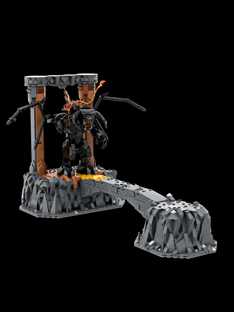 1849 pièces seigneurs des anneaux Balrogse contre Gandalfse scène détaillée Moc bricolage blocs de construction jouets d'anniversaire cadeau pour les Fans de LOTRse