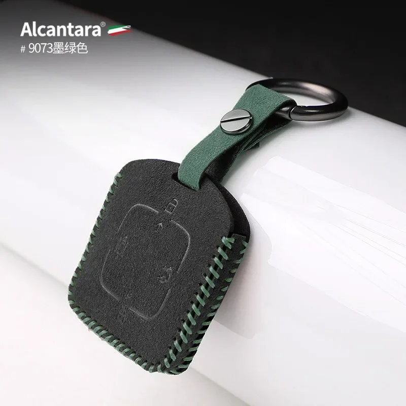 

Suede Car Key Case Cover Holder Key Shell Buckle for Zeekr 001