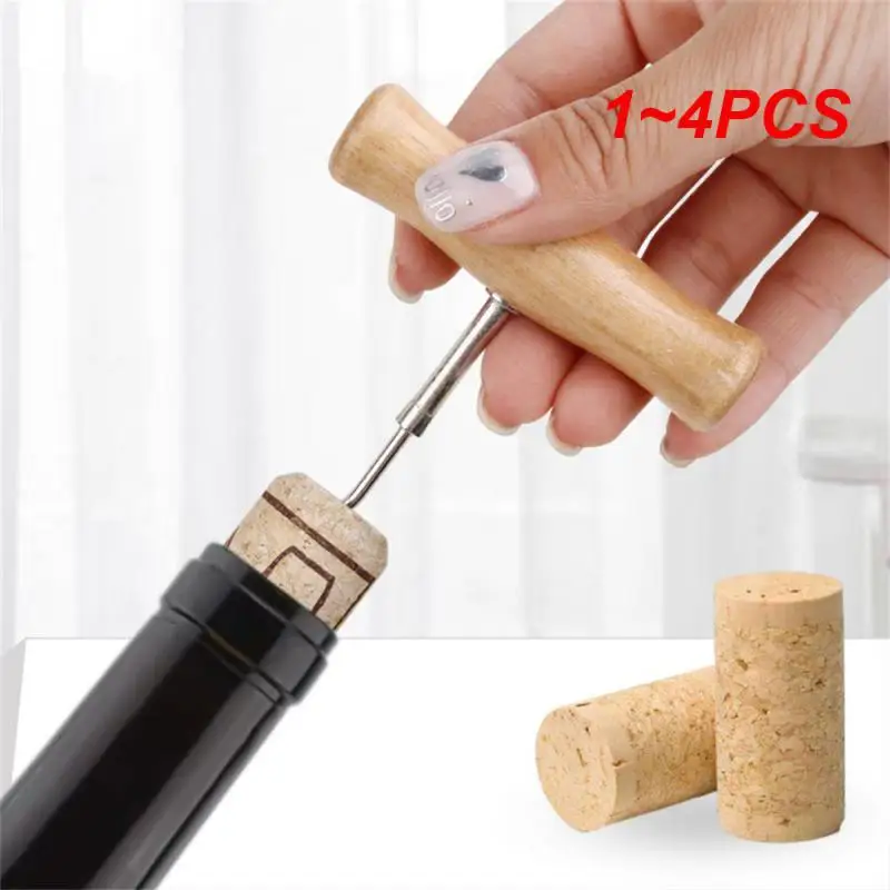 1~4PCS Iron Can Opener Effortless High-quality Practical Trending Can Opener With Wooden Handle Can Opener Versatile Functional