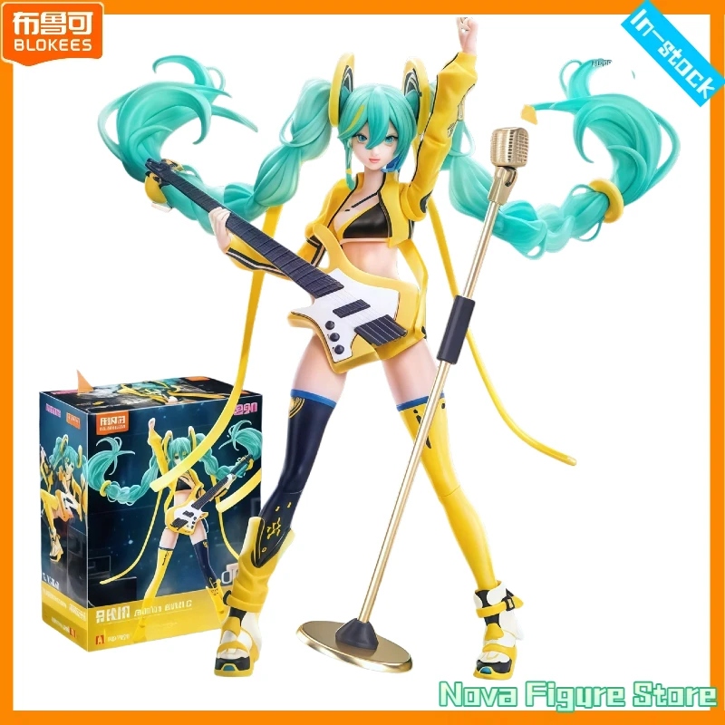 在庫あり-blokees-初音ミク-スパークリングサウンド-グローバージョン-可動式アクションフィギュア、女の子向けギフトコレクタブルトイ