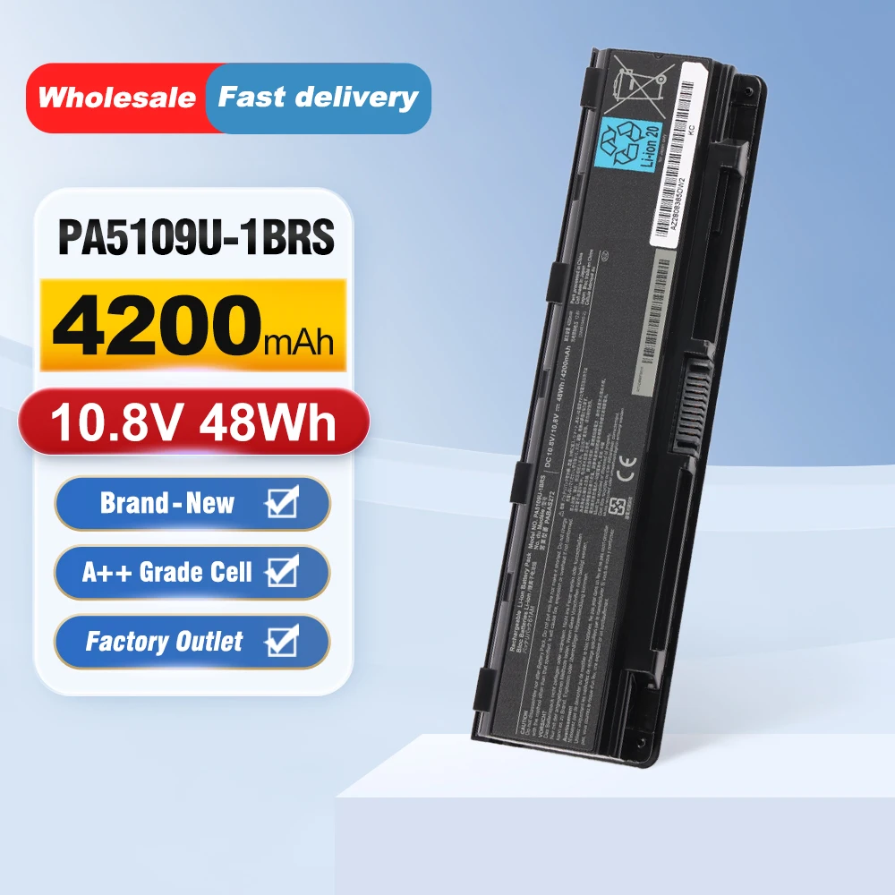 

ETESBAY PA5109U PA5109U-1BRS For Toshiba C40 C45 C50 C50D C55 C55D C55DT C55T C70 C75DT Series PABAS272 PA5110U Laptop Battery