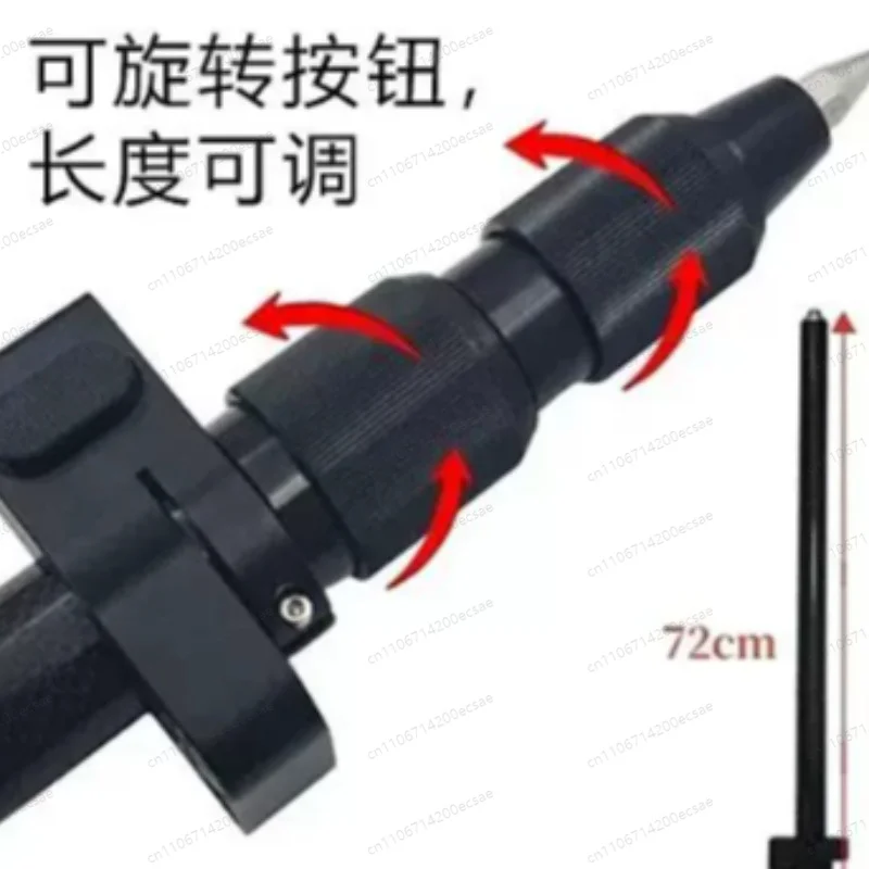 3-Section Lightweight RTK Survey Rod 74-180cm 5/8x11 Thread
