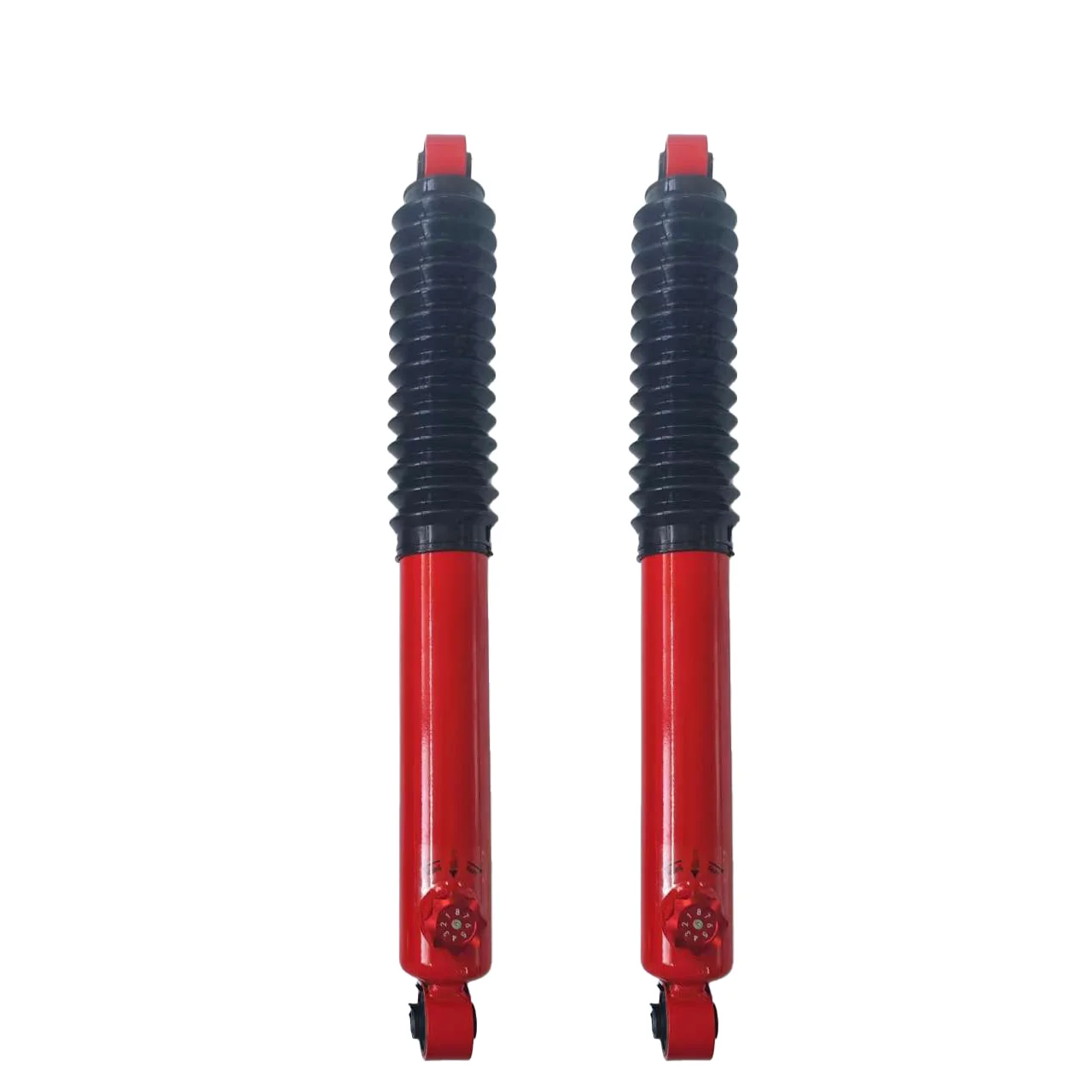 For Ive Co R V CarShock Absorber 58mm Diameter 6-Stage Adjustable Compression Red-Compatible With Chevrolet Models