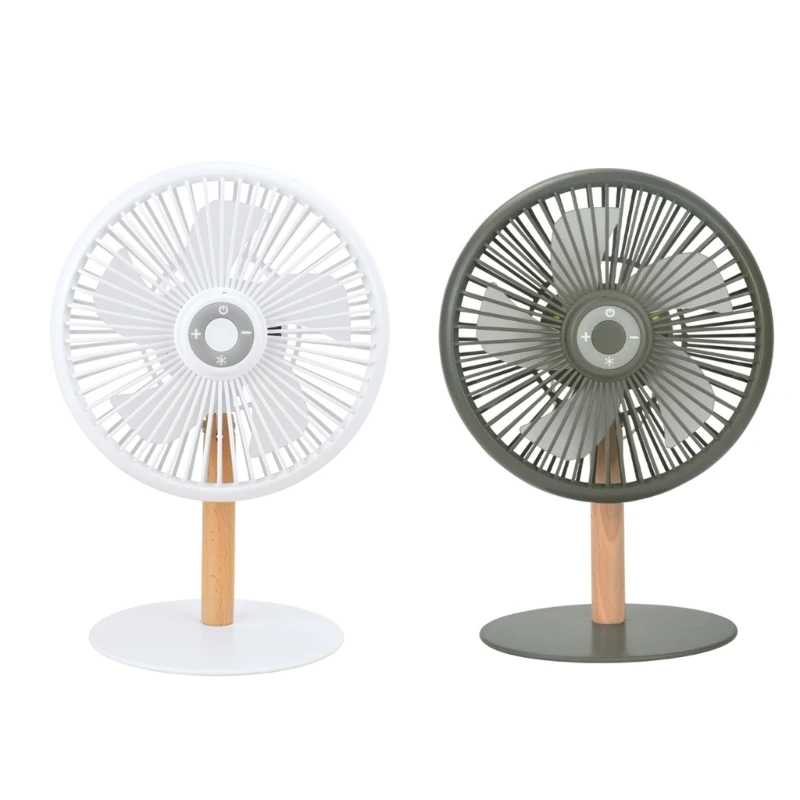 원격 제어 및 LED 조명이 있는 편리한 USB 테이블 팬 4000mAh 배터리 USB 휴대용 팬 강력한 테이블 팬