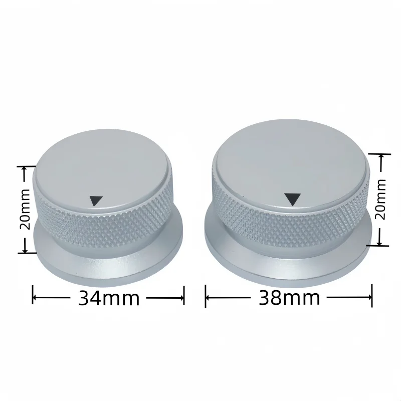 1pc38x20mm Aluminium Legierung Sandstrahlen Potentiometer Schalter Kappen Ofen Elektrische Appliance Audio Verstärker Einstellknöpfe – Detail 1