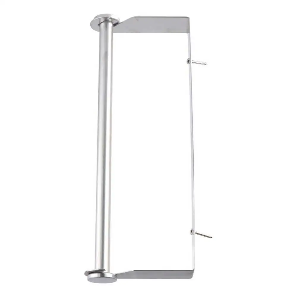 Stainless Steel Paper Towel Holder Black/Silver Punch-Free Roll Paper Stand Hanging Wall Mounted Paper Roll Hanger Under Cabinet