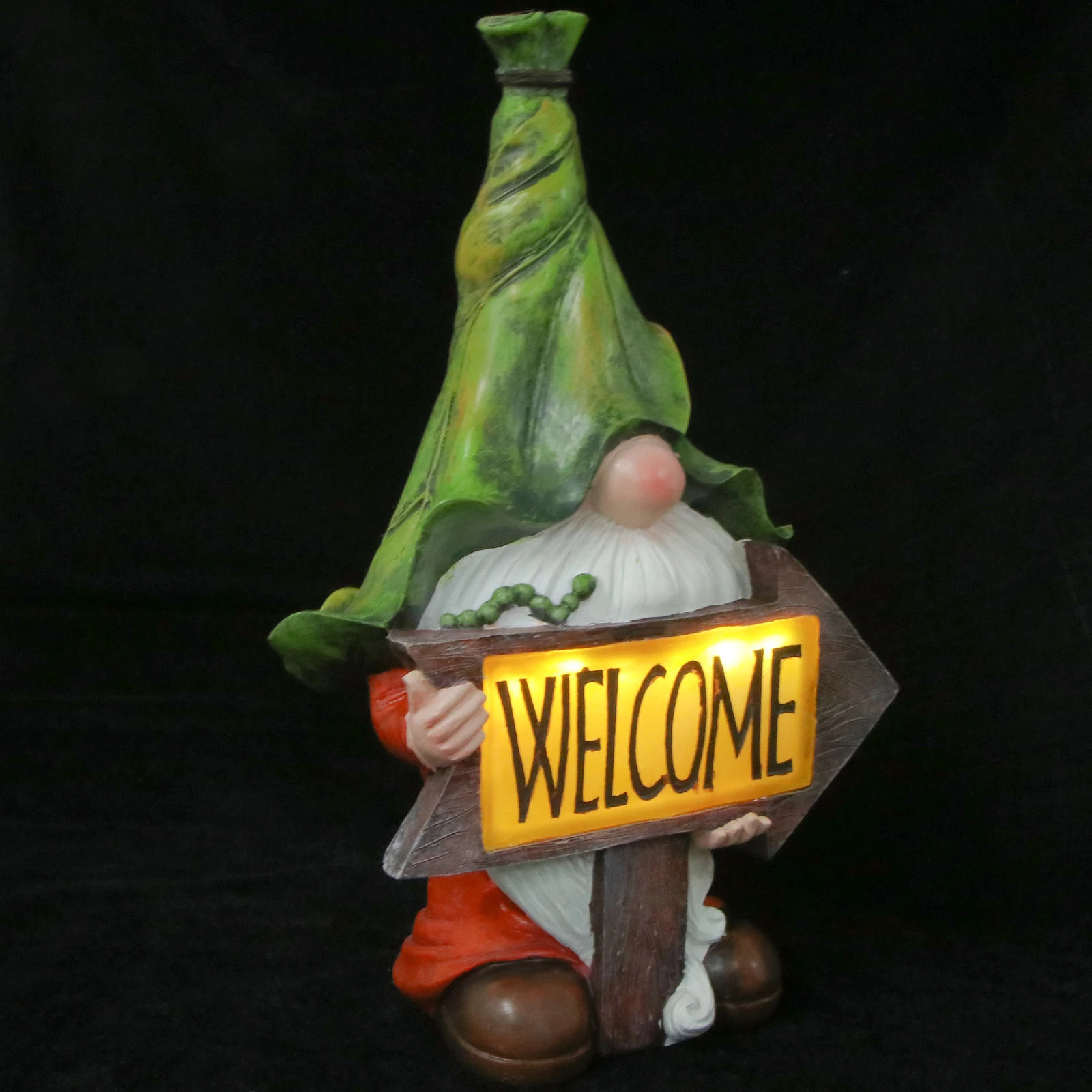 

Solar Garden Decoration Resin Faceless Old Man Statue Energy Lighting Yard Light Eco Friendly Outdoor Solar Powered