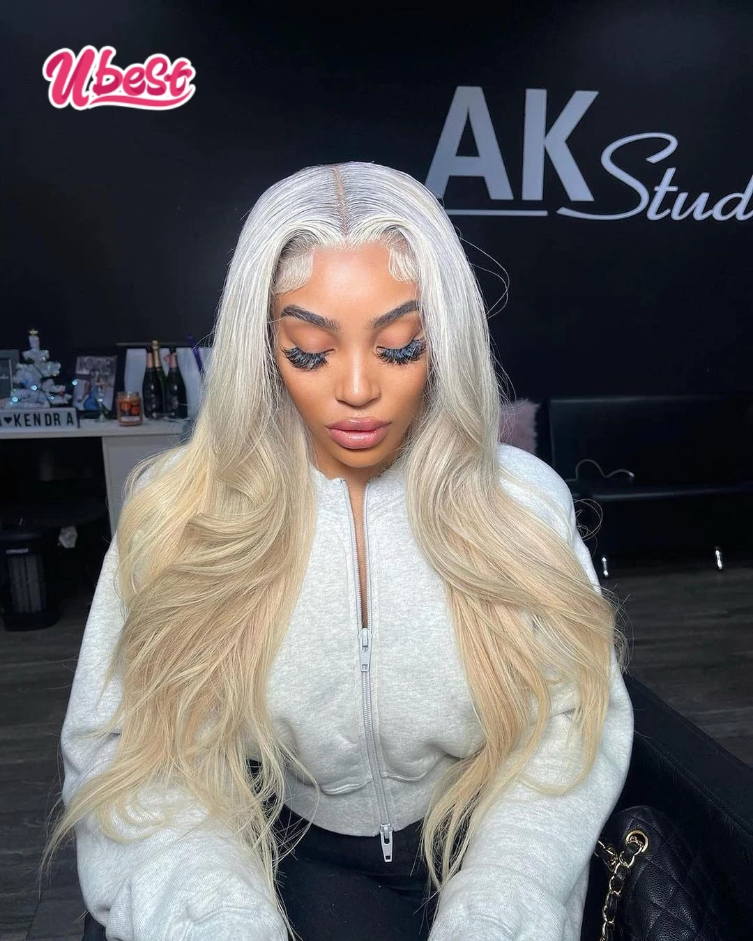 

180 Density 613 silver Body Wave Wigs Human Hair Honey Blonde 13x4 13x6 Lace Frontal Wigs PrePlucked Baby Hair For Women