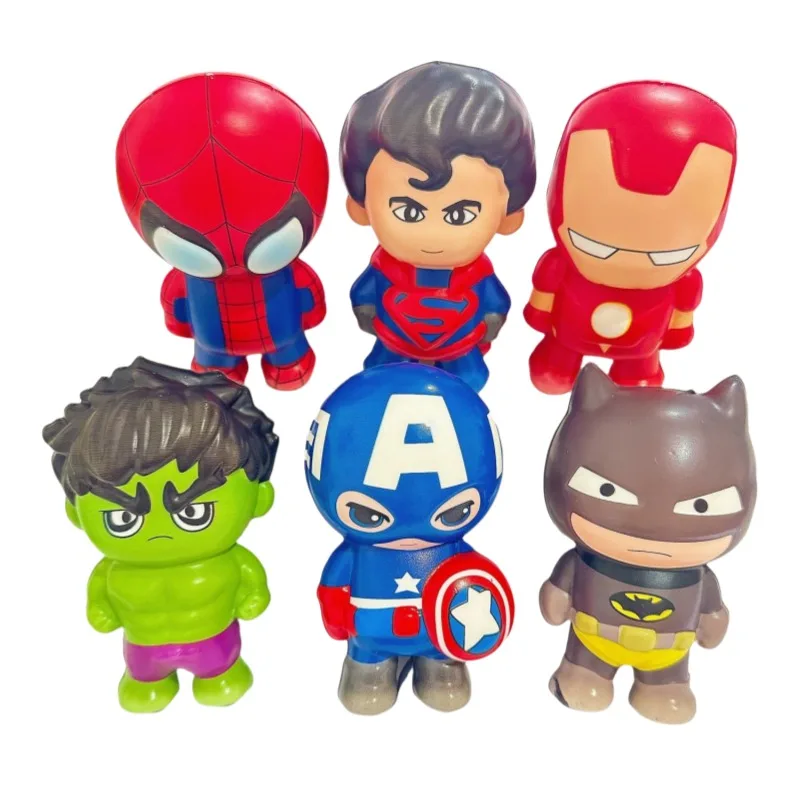 Nowy Królestwo Bestii Batman Spider-Man Hulk Kapitan Ameryka Kreatywna Kreskówkowa Figurka Antystresowa Zabawka do Ściskania z Charakterem