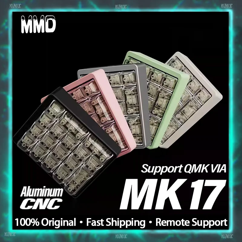 

Механическая клавиатура с номером MMD KM17, алюминиевый корпус с ЧПУ, цифровая клавиатура, мини-клавиатура, индивидуальная горячая замена, поддержка QMK VIA, ключ «сделай сам»
