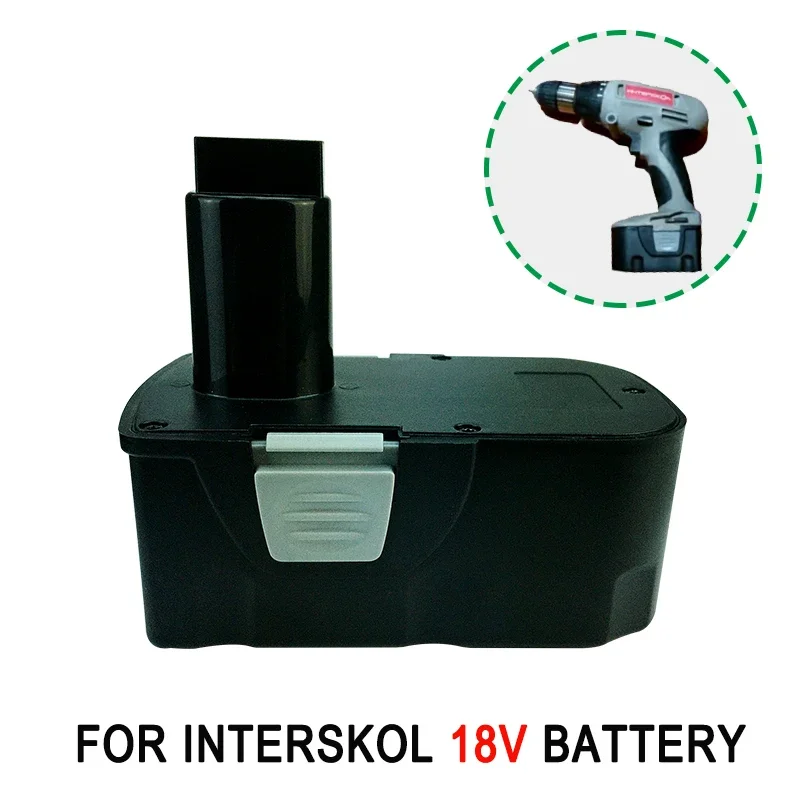 

18V 6800mAh Ni-CD/Ni-MH Screwdriver Replacement Rechargeable Battery,Suit for Interskol DA-18ER Power Tool Cordless Drill H18