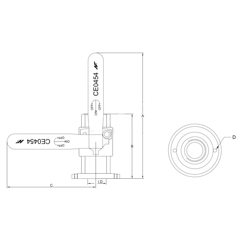 HF marine bronze submarine valve FF host generator air conditioner seawater valve yacht marine submarine valve