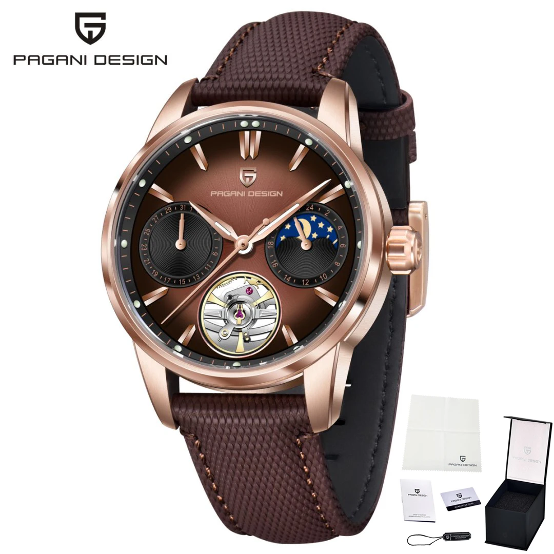 Automatic Mechanical Tourbillon Watch for Men