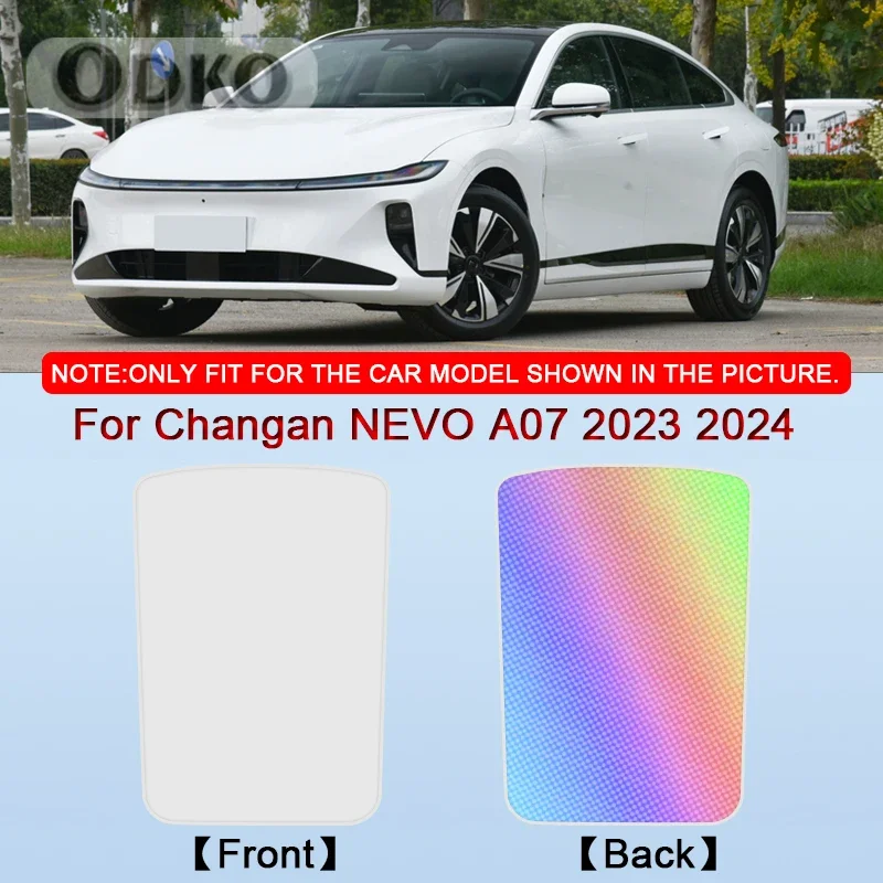 Car Clip-on Sunroof Skylight Blind Shading Cover Colorful Ice Crystal Auto Roof Sunshade Fit For Changan NEVO A07 2023 2024 2025