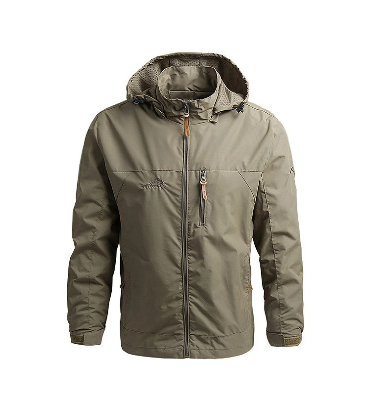 Men Windbreaker Military Field Jackets Outerwear Mens Tactical Waterproof Pilot Coat Hoodie Men Hunting Army Clothes