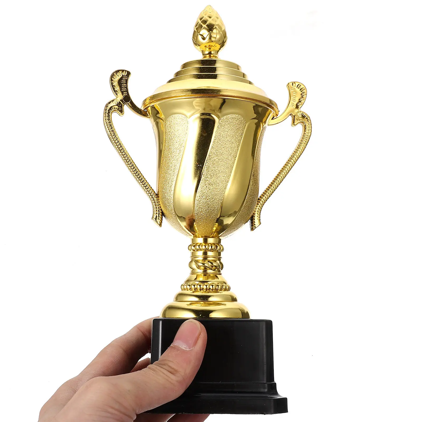 

Children Trophy Decorative Gold Plastic Trophies Perfect for Competitions Parties Awards Reward Prizes Souvenirs for Kids