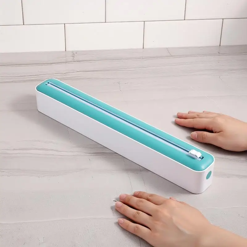 Household Multi-functional Cling Film Cutter, Tear-free Sliding Cutter Suitable For Plastic Cling Film And Aluminum Foil