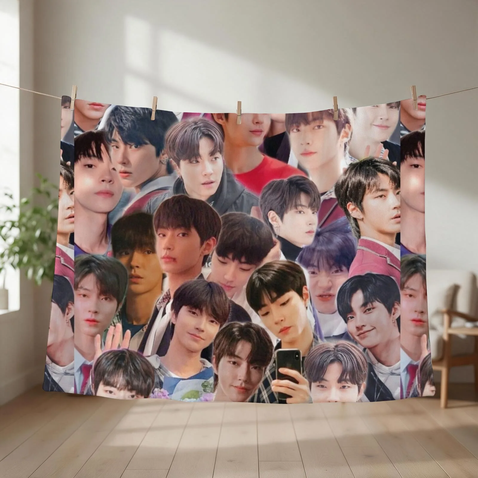 Hwang In-yeop collage Throw Blanket Plaid Bed covers Polar Heavy Blankets