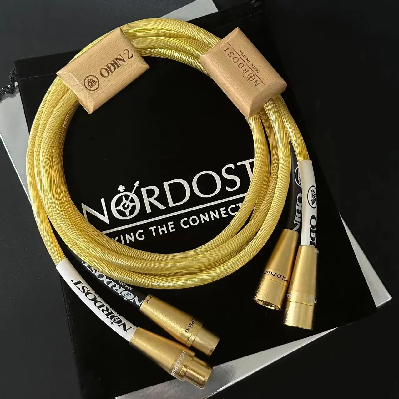 Nordost ODIN 2 Gold RCA Audio Cable HIFI XLR Male To Female Plug Lin Highest Reference Interconnects Audiophile For Amplifier CD