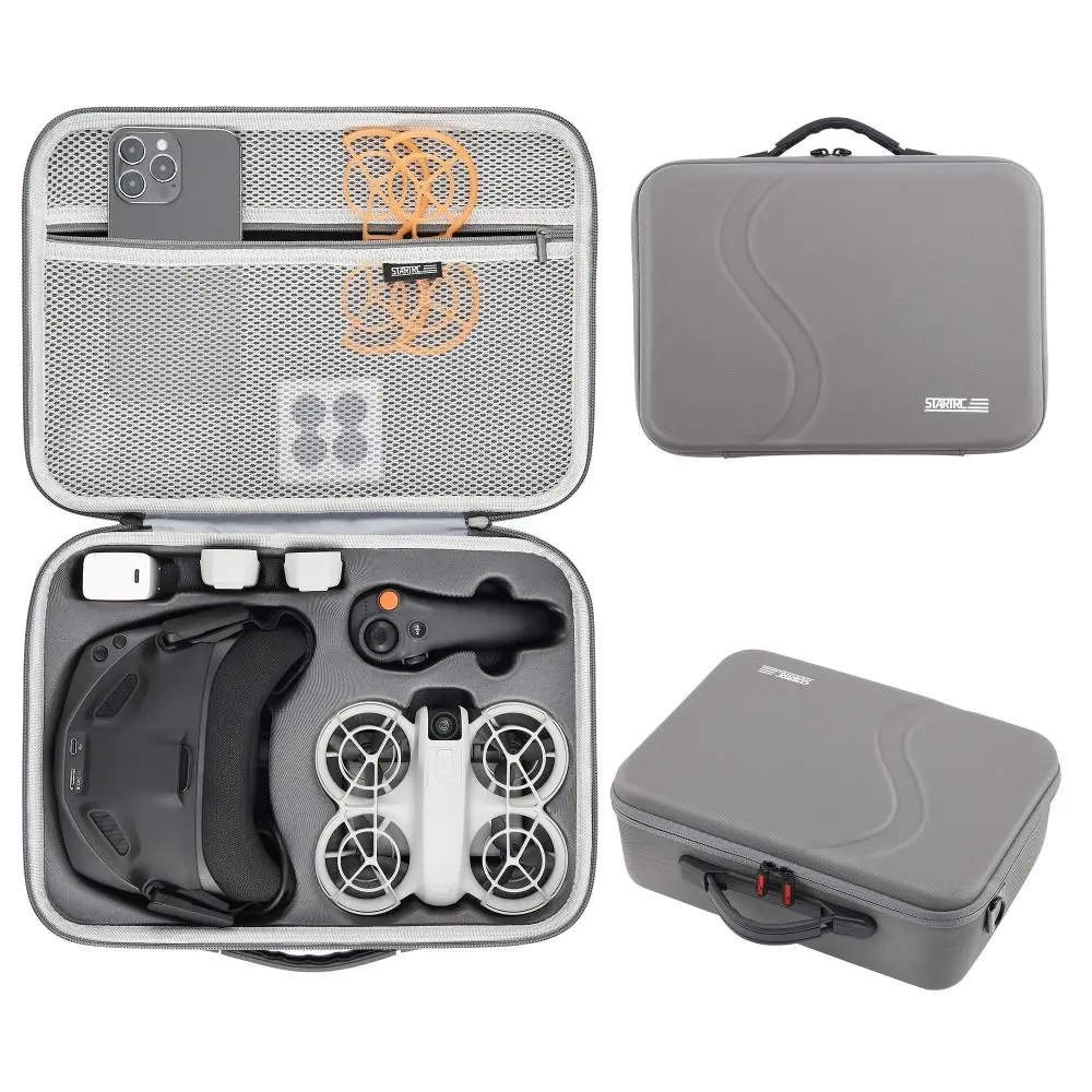 耐衝撃コンボバッグ保護大容量ハードシェルスリングストラップ付きドローンアクセサリーハンドバッグ-dji-neo-dji-ゴーグル-n3
