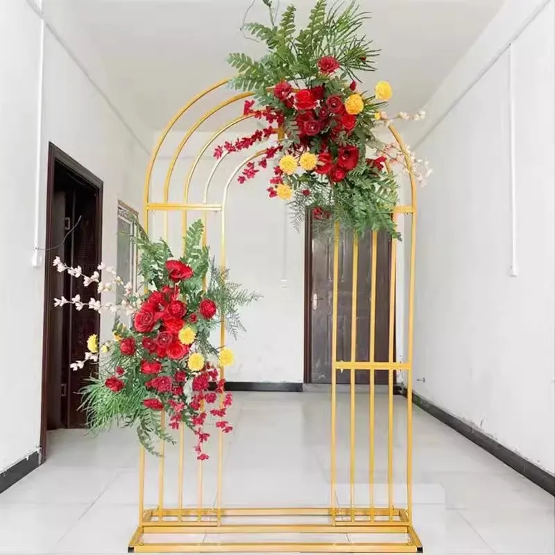 1 Stück, Höhe 200 cm, Hochzeitsblumenständer, goldener Blumenständer, Hochzeitsdekorationen – Detail 4