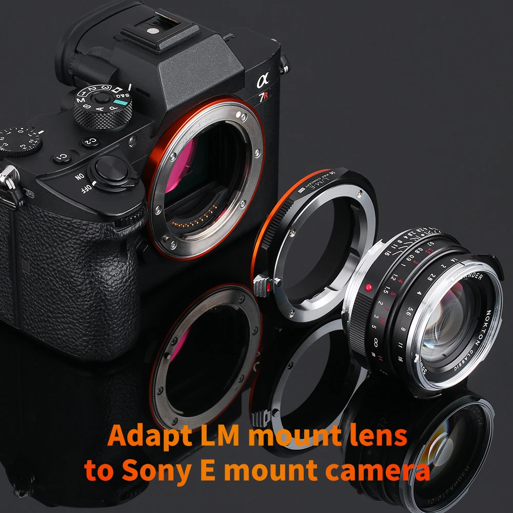 K&F Concept Lens Mount Adapter for Leica M Mount Lenses To Sony Nex Mount Body LM-NEX for Sony NEX-3 NEX-3C NEX-3N NEX-5 NEX-5C