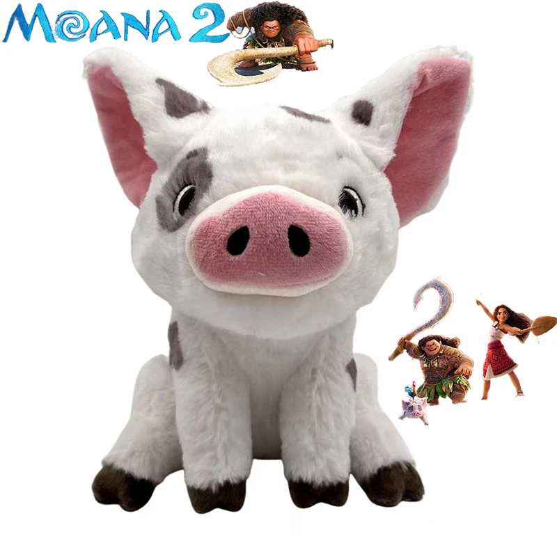 

Disney Movie Moana 2 Cartoon Figures Pua Pig, HeiHei Chicken, Model Children's Sleeping Partner Home Furnishings Kids Toys Gifts