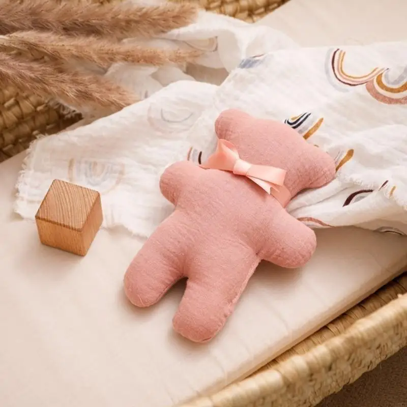 E06f Baby Animal Doll Teether Tobe Zabawanie lalki Ręka grzechotka wypchana zabawka niemowlę śpiąca lalka