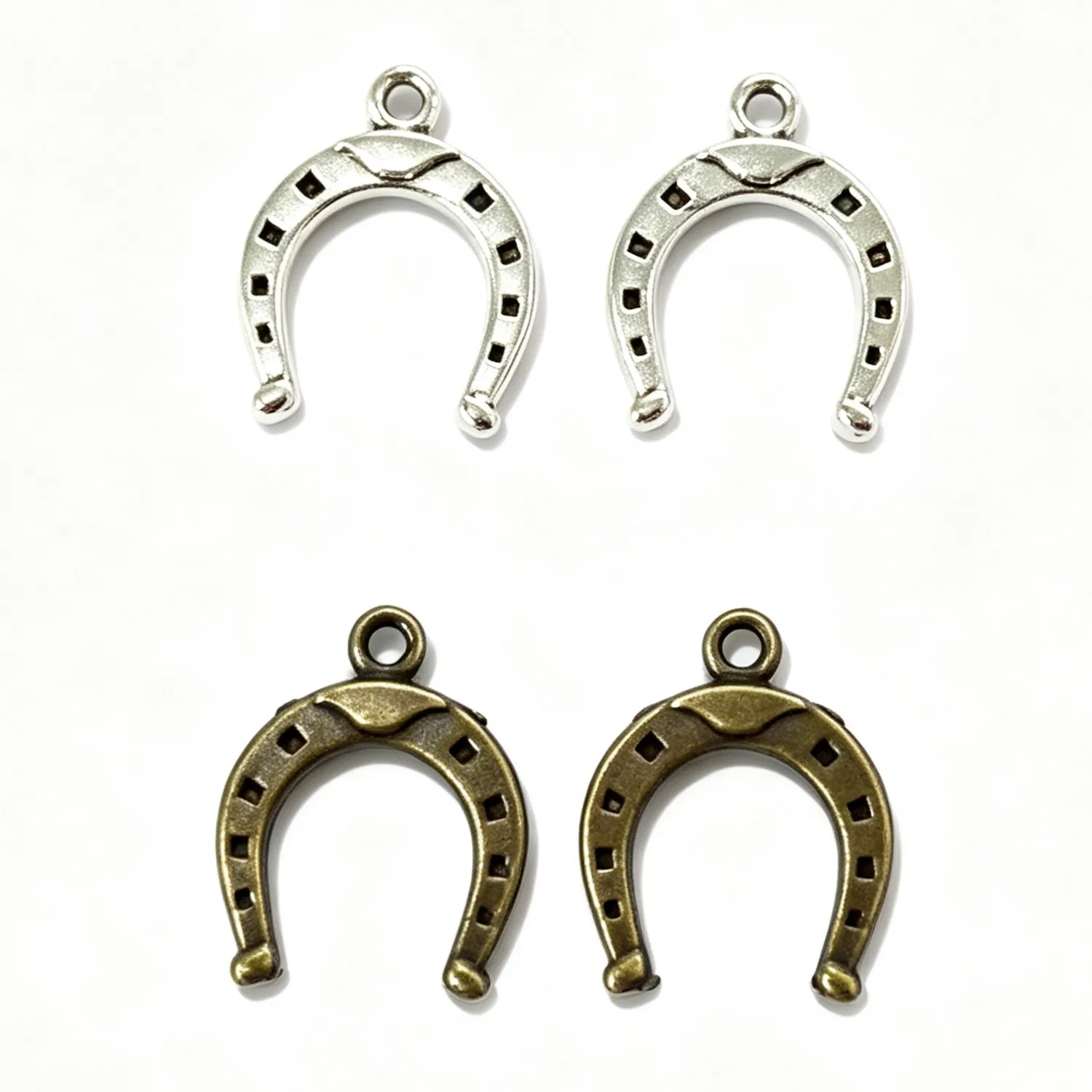 30Pcs 16×13mm Zinc Alloy U-Shape Magnet Pendant DIY Jewelry Accessories EF4824