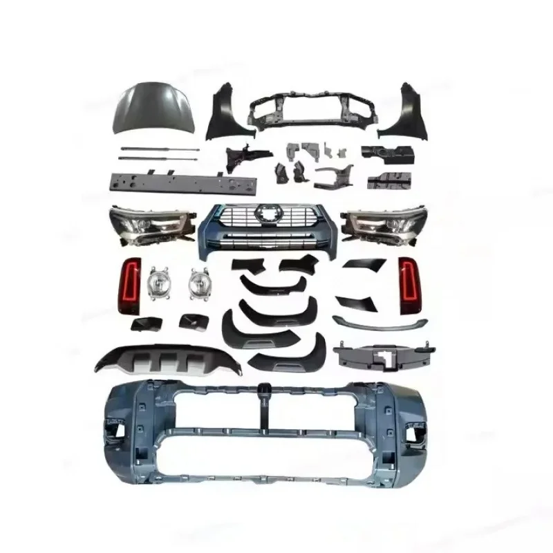 

Auto Upgr Accessories Facelift Body Kit Hilux Vigo 2005-2015 Upgr to Rocco 2021 Body Parts