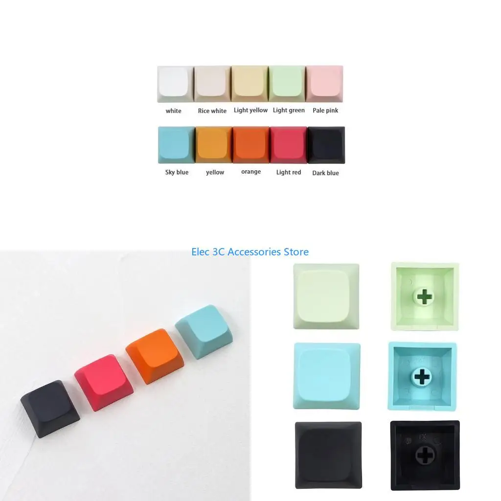 Y51A 20 Pieces XDA Profile 1U Dye Sublimation PBT Keycap for Mechanical Keyboard