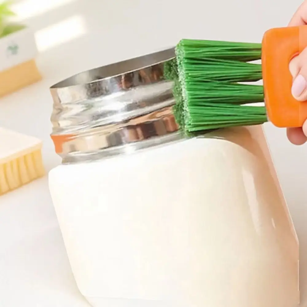 

Cartoon Bottle Gap Cleaner Brush Multi-Functional Flexible Design Cup Crevice Cleaning Brush Straw Cleaner 360° Rotatable