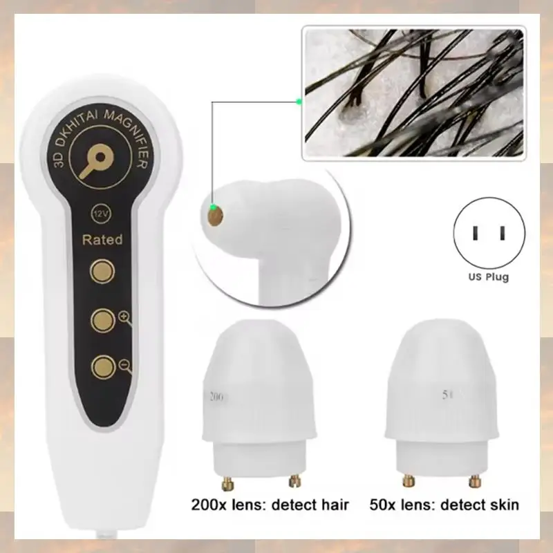 محلل T83C-Skin لتشخيص أدوات العناية بالبشرة مع قابس أمريكي قابل لإعادة الشحن بعدستين