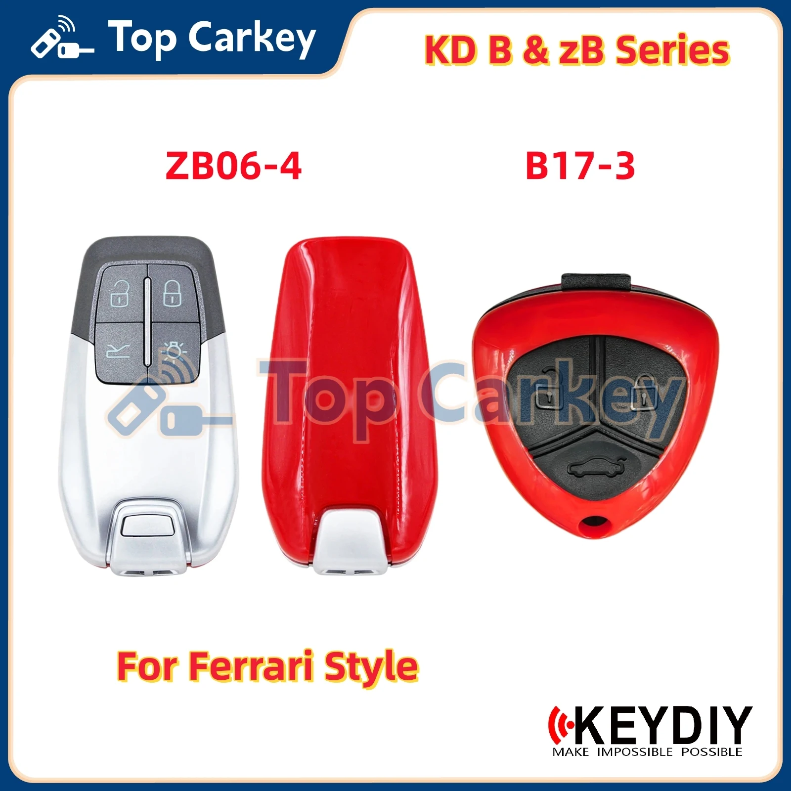 

KEYDIY KD B17-3 ZB06-4 Универсальный дистанционный ключ для Ferrari Style для KD900 URG200 KD-X2 KD-MAX