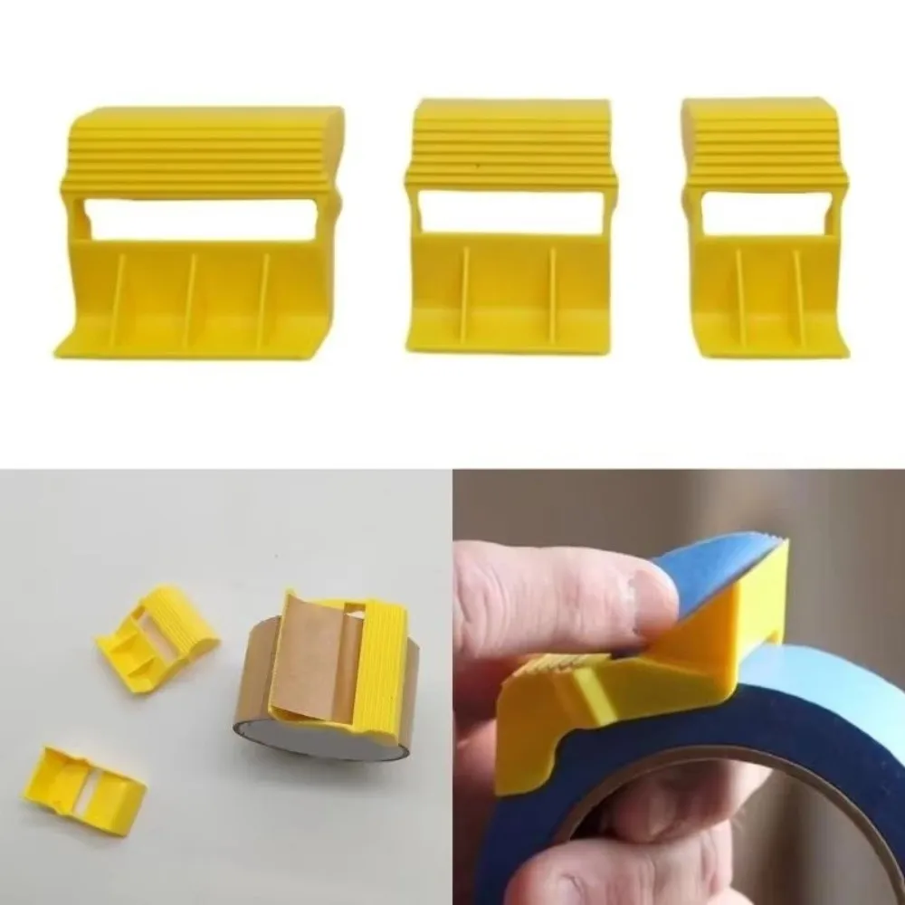3pcs Set Plastic Tape Dispenser Gift Wrapping Multiple Widths Adhesive Tape Holder DIY Painting Accessories Small Tape Cap